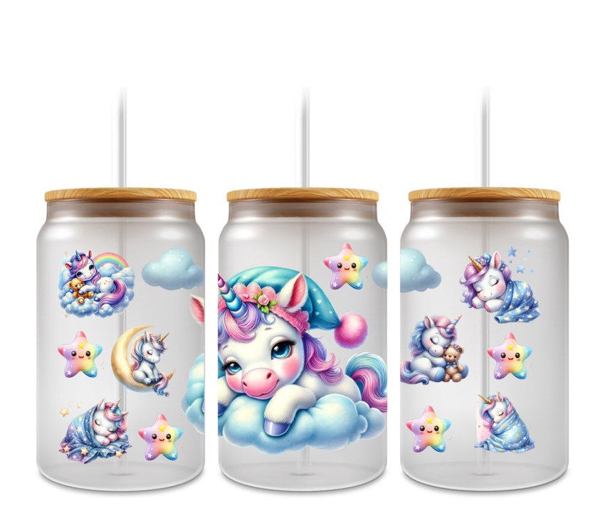 EXCLUSIVE DECAL #6  - SLEEP UNICORN - REGULAR DECAL