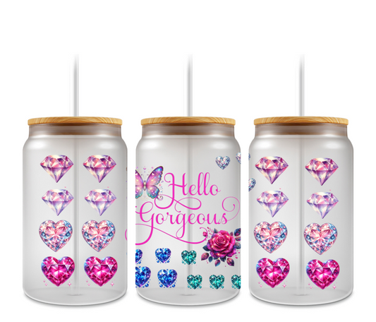 EXCLUSIVE DECAL #21 - HELLO GORGEOUS DIAMONDS - HOLOGRAPHIC DECAL